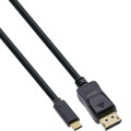 InLine® USB Display Kabel, USB-C Stecker zu DisplayPort Stecker, 5m - 64125