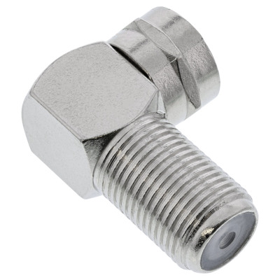 InLine® F-Winkeladapter, F-Stecker / F-Buchse, Metall (Produktbild 2)