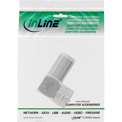 InLine® F-Winkeladapter, F-Stecker / F-Buchse, Metall (Produktbild 3)