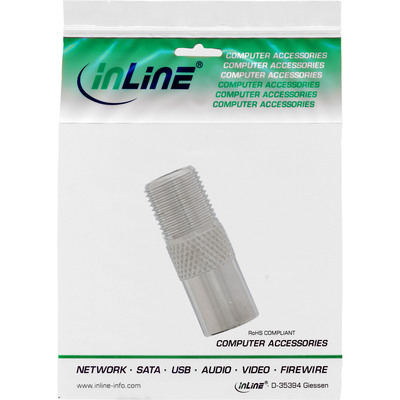 InLine® Koaxial Adapter, IEC- Stecker (Antenne) auf F-Buchse (Produktbild 3)