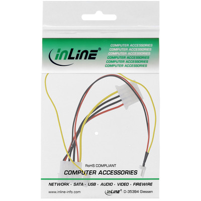InLine® Lüfter Adapterkabel, 12V zu 7V, mit Tachosignal (Produktbild 2)
