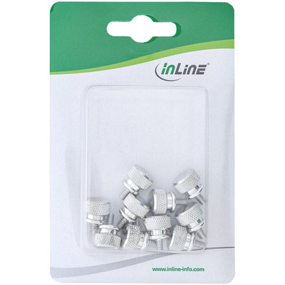 InLine® Rändelschrauben für Gehäuse, Alu, silber, 10er Pack  (Produktbild 5)