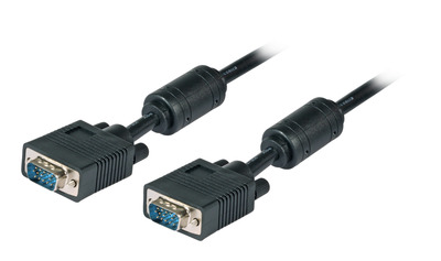 SVGA/HDTV Anschlusskabel, 2x HD-DSub 15 -- St.-St., 15,0m, schwarz, K5326SW.15V2 (Produktbild 1)
