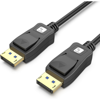 Techly Displayport 2.1 Audio/Video Kabel 4k -- 1m schwarz, ICOC-DSP-A21-010 (Produktbild 1)