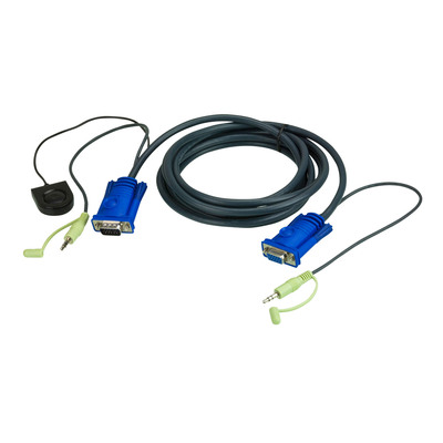 ATEN 2L-5205B KVM Switching Kabelsatz, VGA, Audio, Schalter, Länge 5m (Produktbild 1)