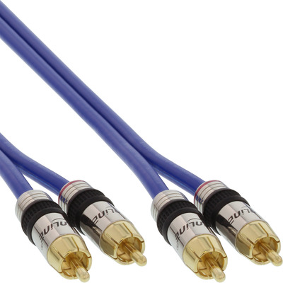 InLine® Cinch Kabel AUDIO, PREMIUM, 2x Cinch Stecker / Stecker, 3m (Produktbild 1)
