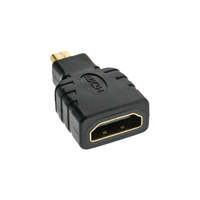 InLine® HDMI Adapter, HDMI A Buchse auf Micro HDMI D Stecker, 4K/60Hz (Produktbild 1)