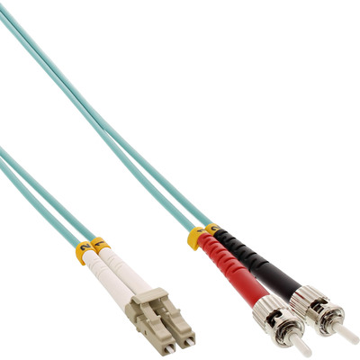 InLine® LWL Duplex Kabel, LC/ST, 50/125µm, OM3, 10m (Produktbild 1)