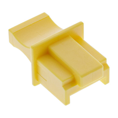 InLine® Staubschutz, für RJ45 Buchse gelb 10er Blister (Produktbild 1)
