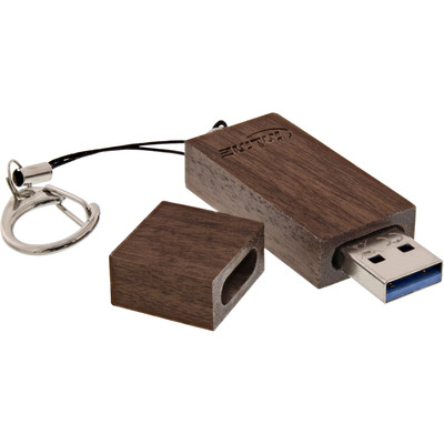 InLine® woodstick USB 3.0 Speicherstick, Walnuss, 8GB (Produktbild 1)