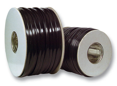 Modular-Flachkabel 4-adrig schwarz -- internat. Norm, Ring 100 m