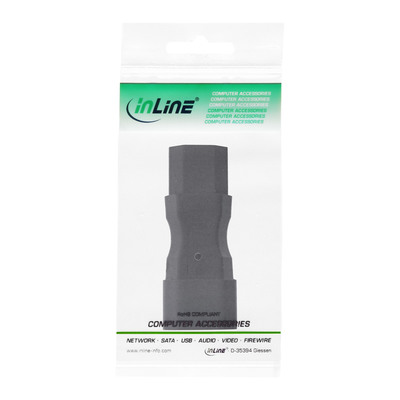 InLine® Netzadapter IEC 60320 C14 / C13, 3pol. Kaltgeräte (Produktbild 3)