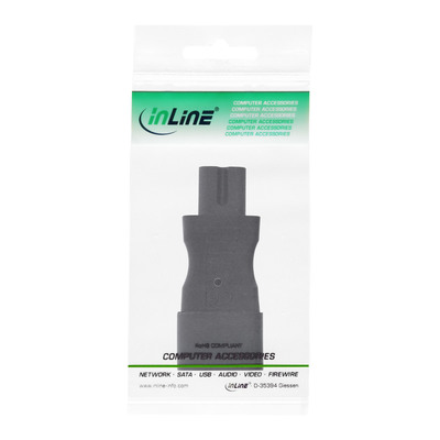 InLine® Netzadapter IEC 60320 C14 / C7, 3pol. Kaltgeräte zu 2pol. (Produktbild 3)