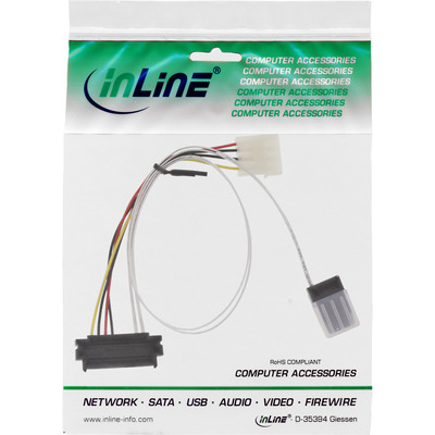 InLine® SAS Anschlussk., SFF-8087/SFF-8482+Strom, einz. SAS HDD an Contr., 0,5m (Produktbild 2)
