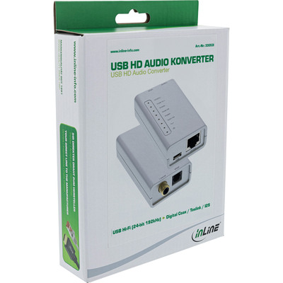 InLine® USB HD Audio Adapter, USB Hi-Fi  zu Digital Coax/Toslink/I2S Konverter  (Produktbild 5)