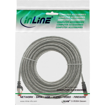 InLine® Patchkabel, S/FTP (PiMf), Cat.6, 250MHz, PVC, Kupfer, transparent, 50m (Produktbild 3)