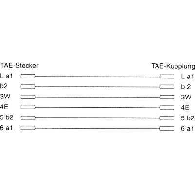 InLine® TAE-N Verlängerung, TAE-N Stecker / Buchse, 3m (Produktbild 2)