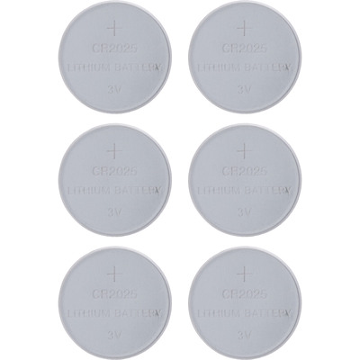 InLine® CR2025 Knopfzellen, 3V Lithium, 6er Blister (Produktbild 1)