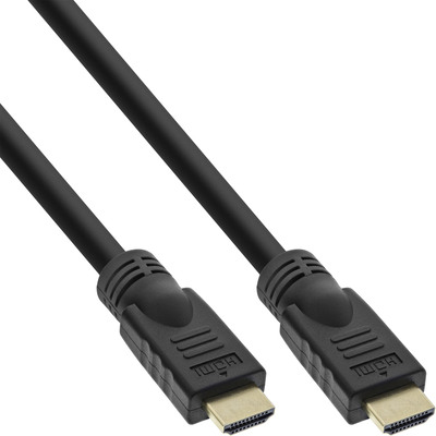 InLine® HiD HDMI Kabel, HDMI-HS mit Eth,, Premium, 4K2K, ST / ST, gold, 7,5m (Produktbild 1)
