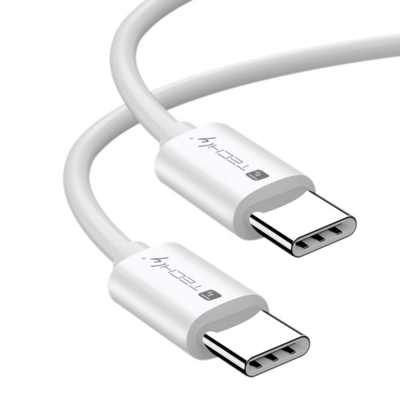 Techly USB4 Gen2 USB-C EPR Kabel -- 20G 240W zertifiziert 2m weiß
