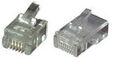 Modular-Stecker RJ10,E-MO 4/4 SR, VPE 100 - Artikel-Nr: 37517.1-100