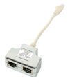 T-Adapter Cat.6 2 x 10/100BaseT für Cablesharing - Artikel-Nr: K5126.015
