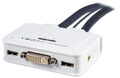 2-Port KVM DVI-USB-Audio mit Kabelsätzen 2x 0,9m - Artikel-Nr: EB978