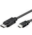DisplayPort 1.1 auf HDMI Anschlusskabel schwarz 2 m - Artikel-Nr: ICOC-DSP-H-020