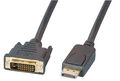 DisplayPort auf DVI-D 24+1, St.-St., 5,0m, schwarz - Artikel-Nr: K5564SW.5