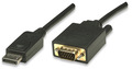 DisplayPort auf VGA Anschlusskabel Schwarz 1,8 m - Artikel-Nr: ICOC-DSP-V-018