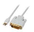 Mini-Display Port - DVI Kabel, St-St, 1m, weiß - Artikel-Nr: K5563.1