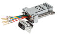 Modular-Adapter DB09Stecker/RJ45, metallisiertes Gehäuse - Artikel-Nr: ETM23066