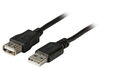 USB2.0 Verlängerungskabel A-A, St.-Bu., 0,5m, schwarz, Premium - Artikel-Nr: K5220SW.0,5