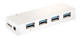 USB3.0 Hub 4-Port,inkl.5V4A Netzteil+Anschlussk. - Artikel-Nr: EB3101